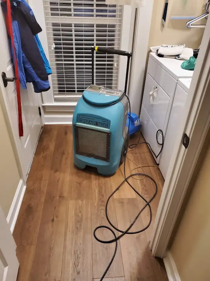 Commercial dehumidifier deployed for Flood Damage Cleanup in West Ocean City
