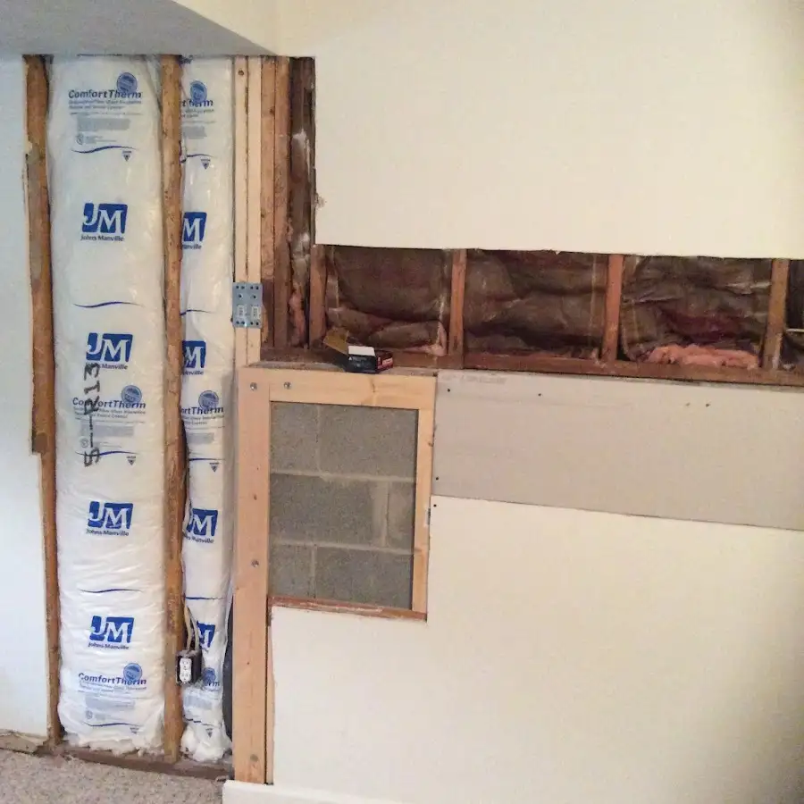Wall insulation replacement during Structural Drying in West Ocean City